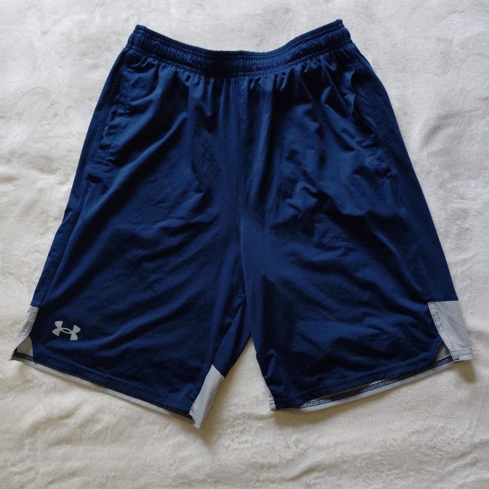 under armour navy blue shorts medium